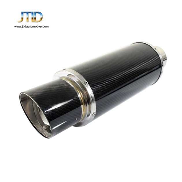 JTM-041 universal exhaust tips carbon fiber straight exhaust muffler