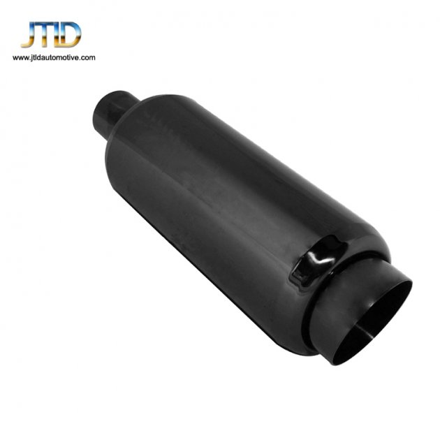 JTM-036 Hot Sale  Universal Plated Black Stainless Steel exhaust Muffler