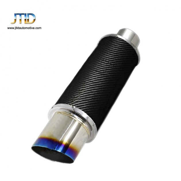 JTM-042 universal exhaust tips carbon fiber straight exhaust muffler