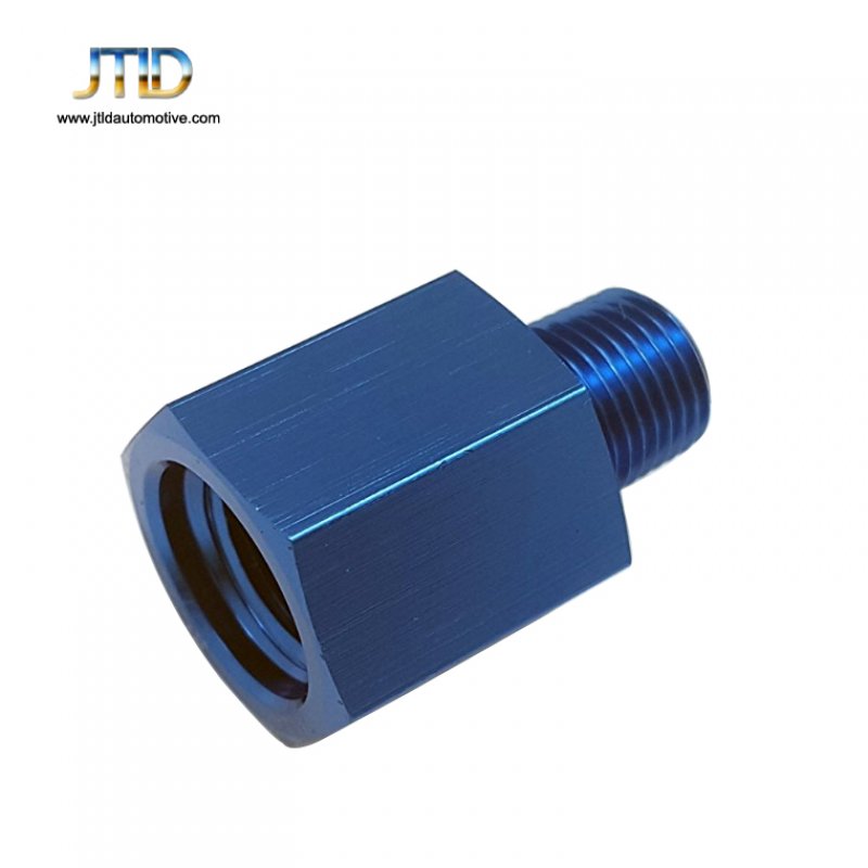 JT-EH-010 1/8 NPT Male to M12x1.5 Female Hose End Port Conversion Fittings Alloy adapter