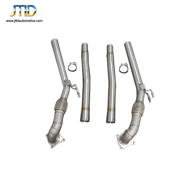 JTDAU-018 Exhaust Downpipe For  Audi  A3-10 and  VW A888 MK5  MK6 GTI 
