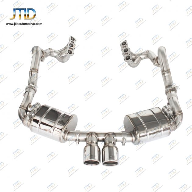 JTS-PO-004  Exhaust system For 2014 Porsche Cayman S 981/987 987.2 2004-2012 2.7 2.9 3.4 flange with 2 holes