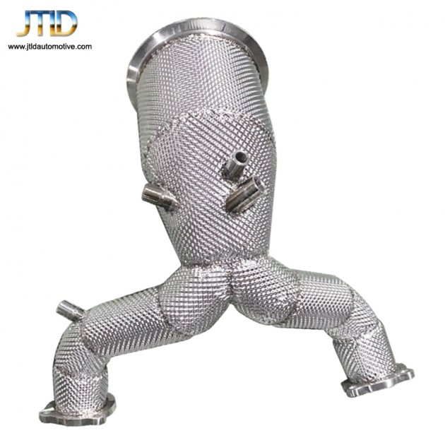 JTDAU-070 Exhaust Downpipes For AUDI S5 with heat shield
