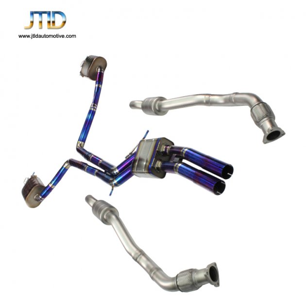 JTS-AU-066 EXHAUST downpipe +Front Pipe +CATBACK full exhaust  FOR AUDI S6 S7  C7  2013