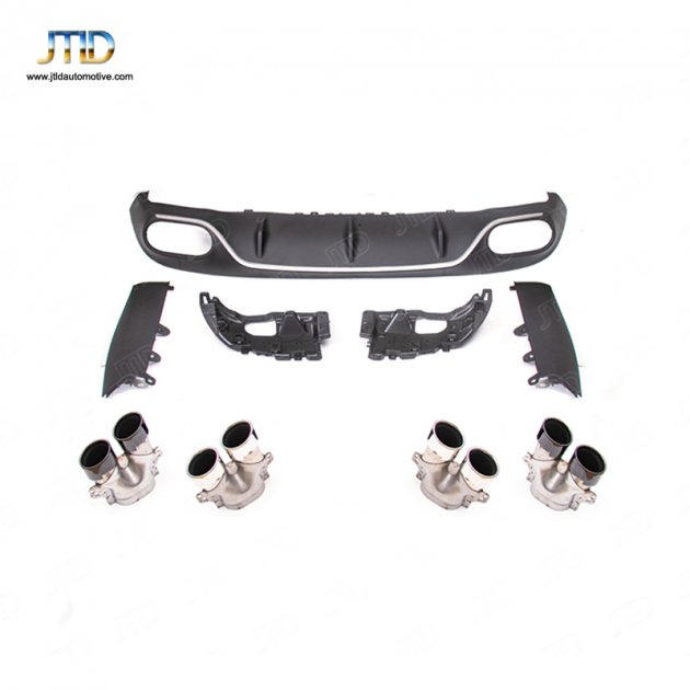 TJ-BE-025 17+ E-CLASS C238 coupe two doors upgrade E53 rear diffuser、exhaust tips