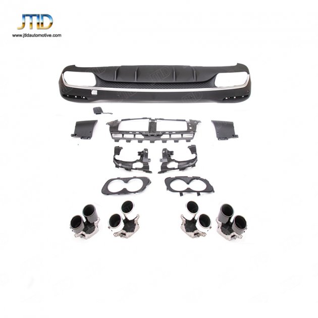 TJ-BE-044 19+ GLE CLASS W167(no holes)upgrade GLE53 rear diffuser、 exhaust tipst