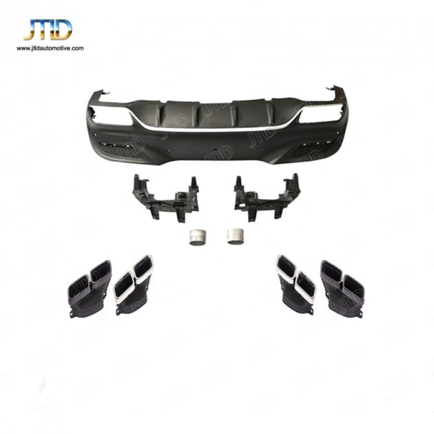 TJ-BE-042 15-18 GLE CLASS X292 upgrade 63rear diffuser. exhaust tips