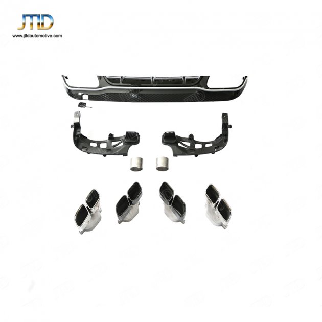 TJ-BE-020 14-16 E-W207 coupe two doors(Sports) upgrade E63 rear diffuser、 exhaust tips