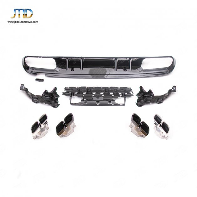 TJ-BE-012 19+C-CLASS W205-C205four doors(Sports) upgrade C63 rear diffuser、exhaust tips