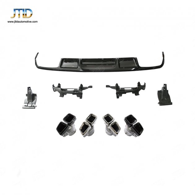 TJ-BE-029 13-17 CLS W218 four doors(Sports)  upgrade CLS63 rear diffuser、exhaust tips