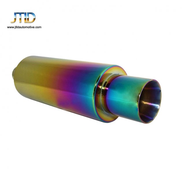 JTM014 Polished stainless steel Colorful Exhaust Muffler 