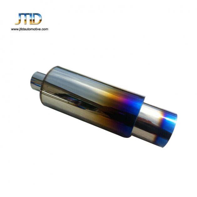 JTM-018 High Performance Auto Part For  Stainless Steel Blue Burnt Exhaust Muffler