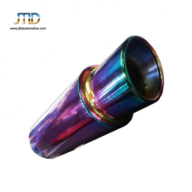 JTM-016 Polished SS Colorful Exhaust Muffler