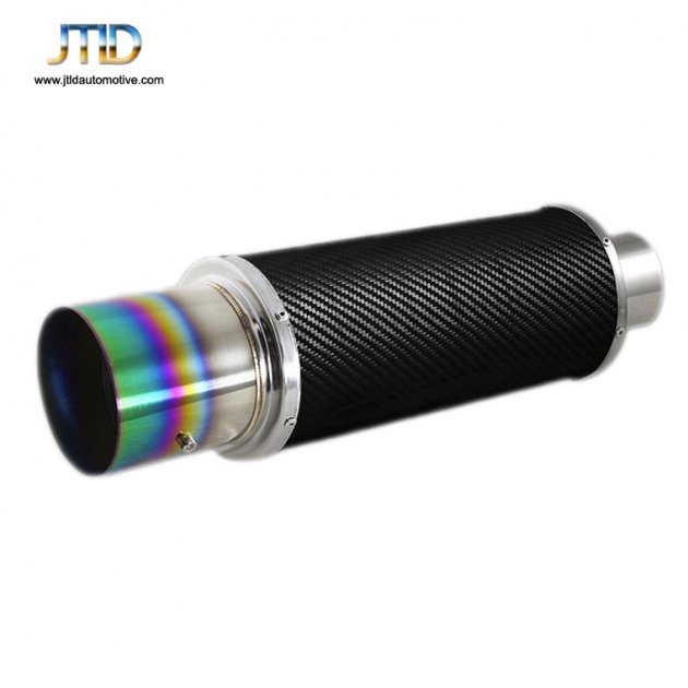 JTM-043 universal exhaust tips carbon fiber straight exhaust muffler