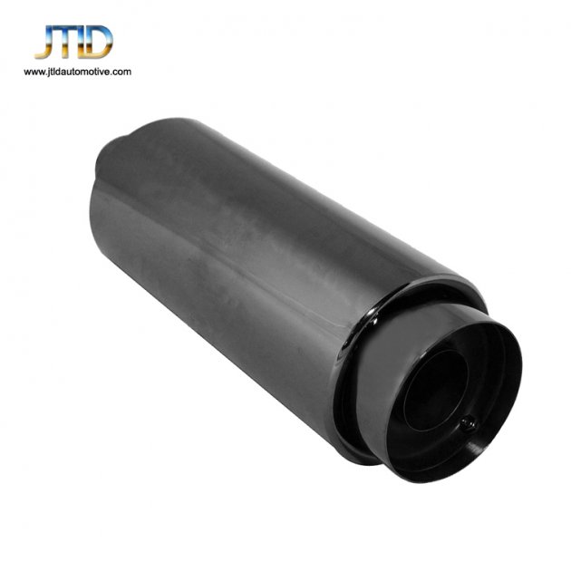 JTM-035 Universal Plated Black  Stainless Steel exhaust Muffler