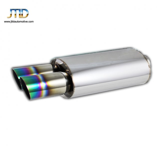 JTM-057GB  EXHAUST MUFFLER WITH DUAL Colorful polishing tip