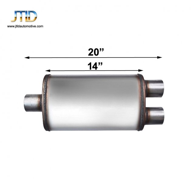 JTM-12149  High performance 409 Stainless steel exhaust muffler
