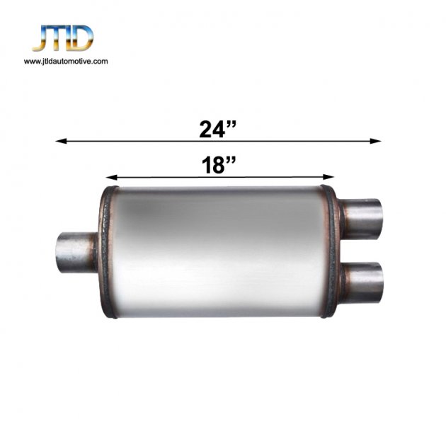 JTM-12255  High performance 409 Stainless steel exhaust muffler