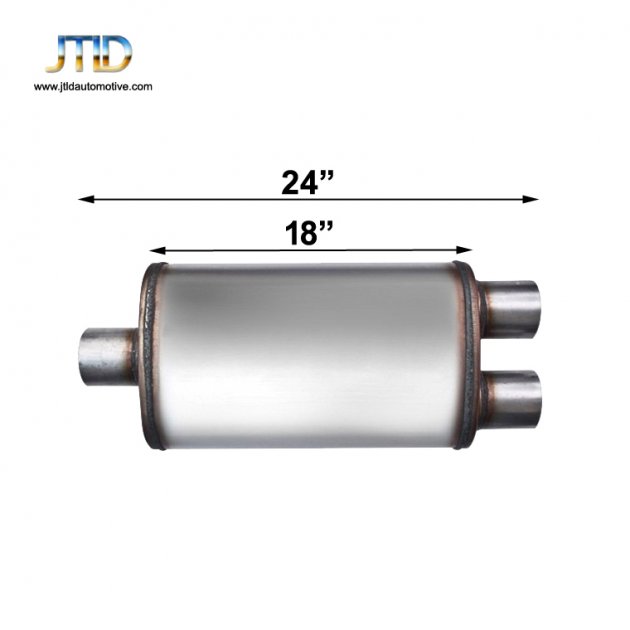 JTM-12255  High performance 409 Stainless steel exhaust muffler