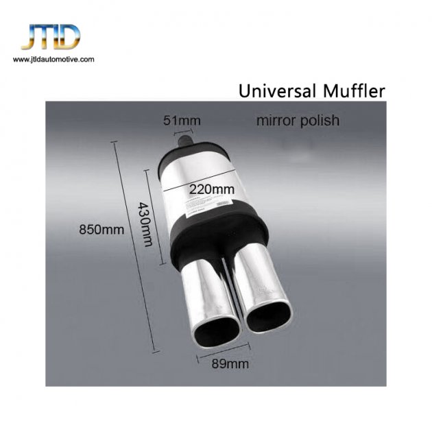 JTM-106 304 Stainless steel exhaust muffler