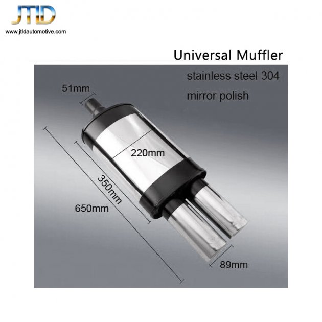 JTM-103 304 Stainless steel exhaust muffler