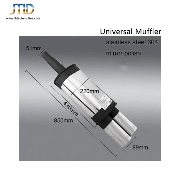 JTM-104 304 Stainless steel exhaust muffler
