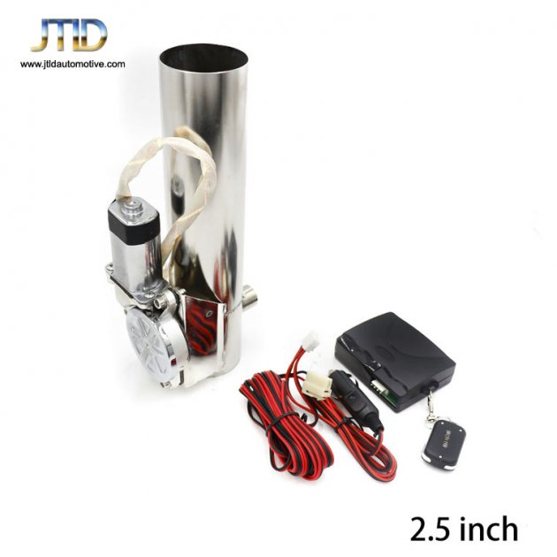 JTEV-023 3inch/2.5inch exhaust pipe electric straight pipe exhaust electrical cutout valve with remote control 