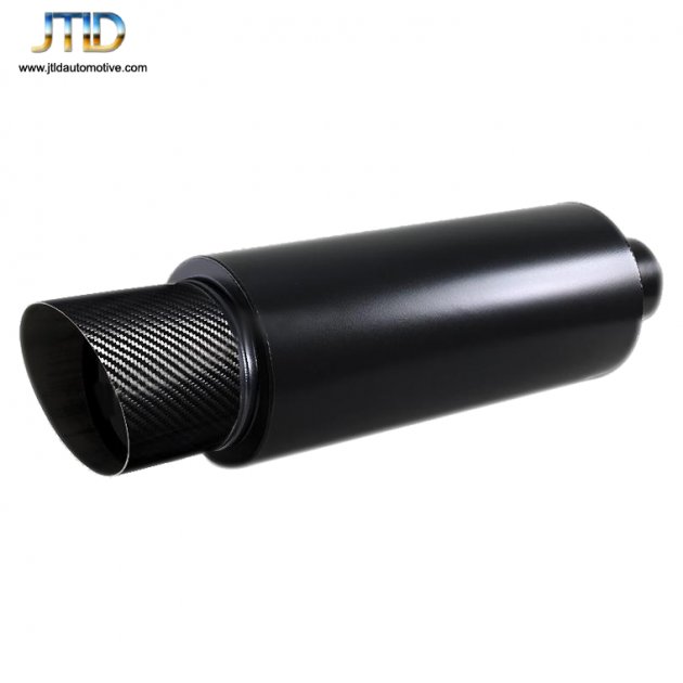 JTM-038BKCF  Universal  carbon fiber straight exhaust muffler