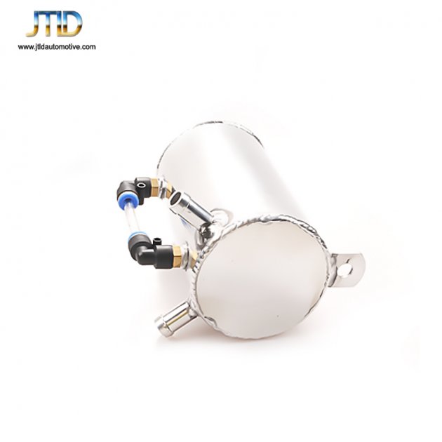 JTOC-1008 Universal 0.5L POLISHED 3/8" NPT SIDE PORT ALUMINIUM OIL CATCH CAN BREATHER TANK RESERVOIR