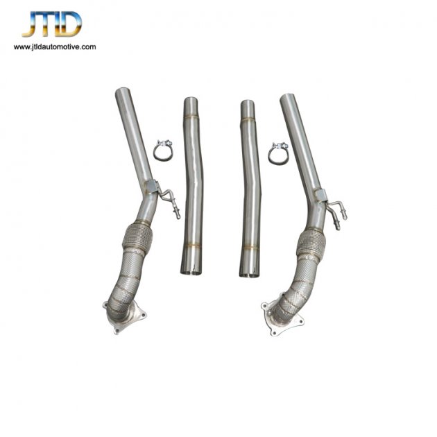 JTDAU-018 Exhaust Downpipe For  Audi  A3-10 and VW EA888 MK5  MK6 GTI and Jaguar 06-11