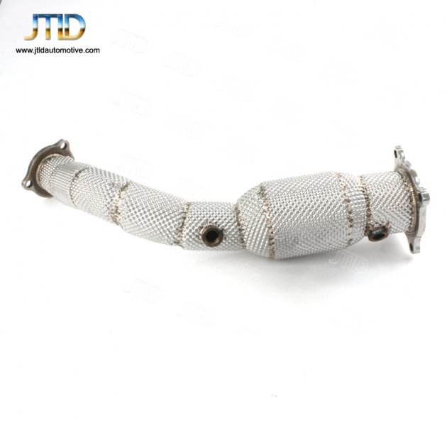 JTDAU-046 Exhaust downpipe For Audi A4 B8 with heat shield