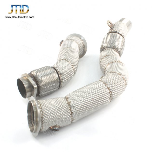 JTDBM-095 Exhaust downpipe For BMW M2C with heat shield