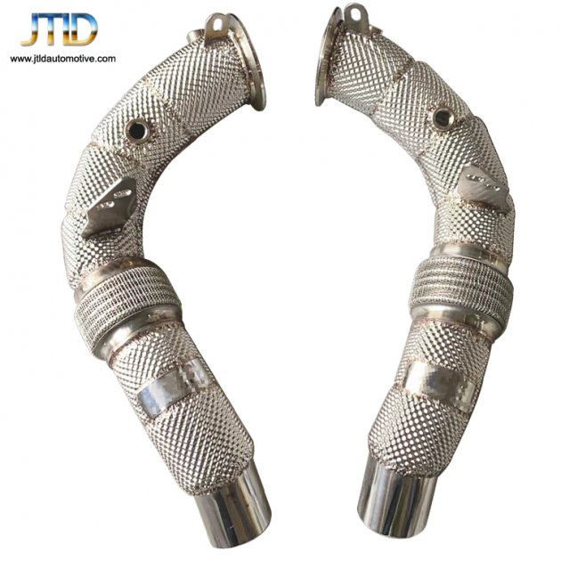 JTDBM-098 Exhaust downpipe For BMW M5 F10 with heat shield