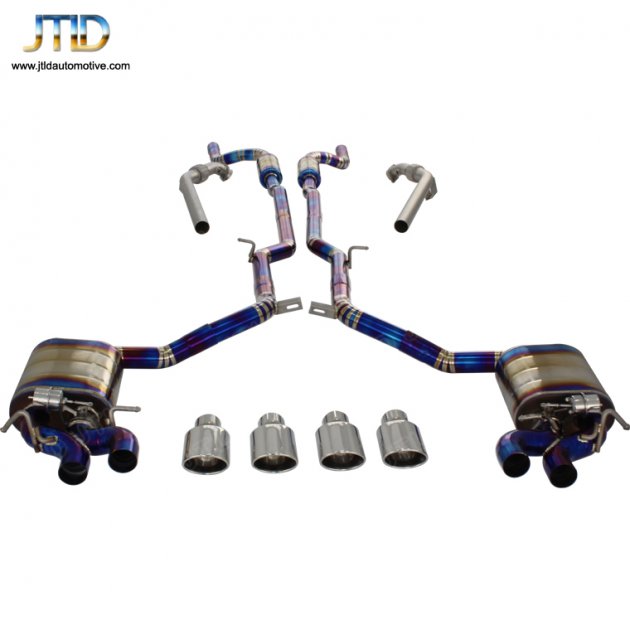  JTS-BE-018  Exhaust System For BENZ W204 C63  Titanium