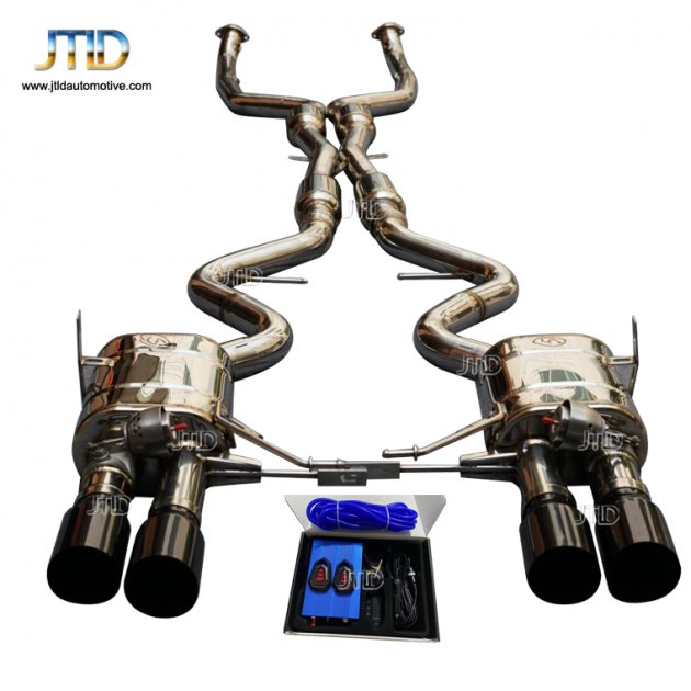 JTS-BM-052 Exhaust system For BMW  E90 E92 M3 with pneumatic controller stainless steel middle tail exhaust system with exhaust tips