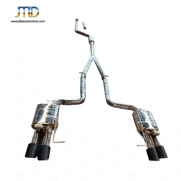 JTS-BM-120 Complete Exhaust System suitable for BMW 5 Series F10 2011-2016  Petrol 1.6 2.0 L 520i N2B20 NB20B16 528i NB20B20 Turbocharged I4 Twin Double Exhaust Pipes M5 M Sport Design with Valvetronic
