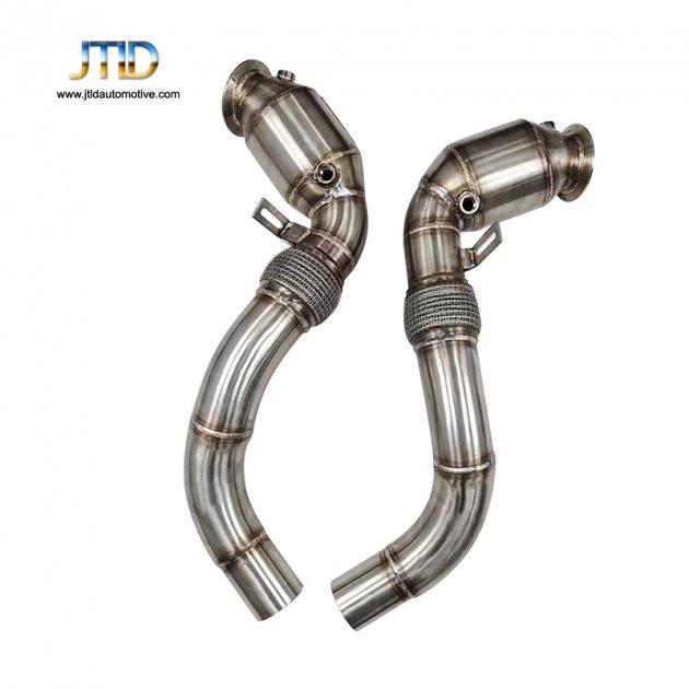 JTDBM-214 Exhaust Downpipe For 2019 bmw g30 M550ix. The engine is N63R