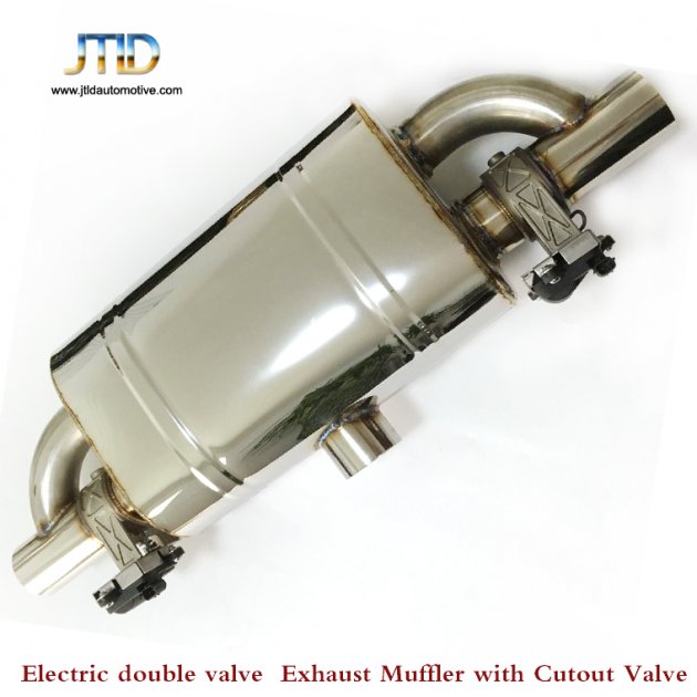 JTEVM003 Electric double valve Exhaust Muffler with cutout valve