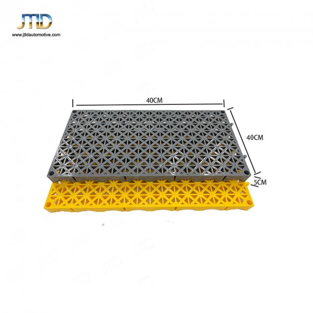 JTPG019  Plastic Splicing Grille Mats Car Wash PP Floor Square Drain Grid Mat