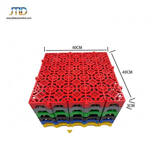 JTPG016  Plastic Splicing Grille Mats Car Wash PP Floor Square Drain Grid Mat
