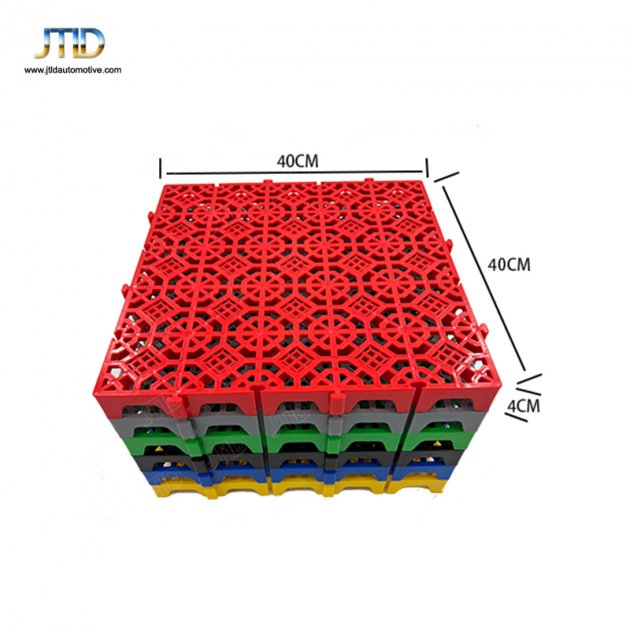 JTPG017  Plastic Splicing Grille Mats Car Wash PP Floor Square Drain Grid Mat 