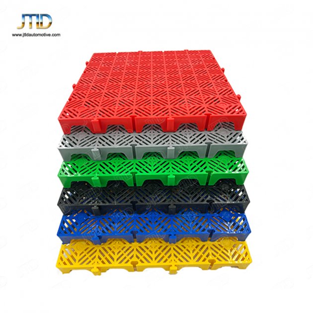JTPG003  Plastic Splicing Grille Mats Car Wash PP Floor Square Drain Grid Mat