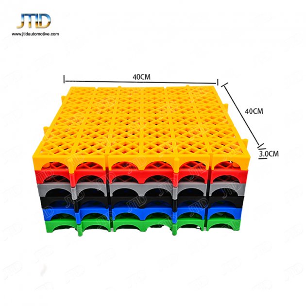 JTPG009  Plastic Splicing Grille Mats Car Wash PP Floor Square Drain Grid Mat