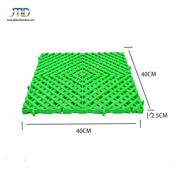 JTPG008 Plastic Splicing Grille Mats Car Wash PP Floor Square Drain Grid Mat 