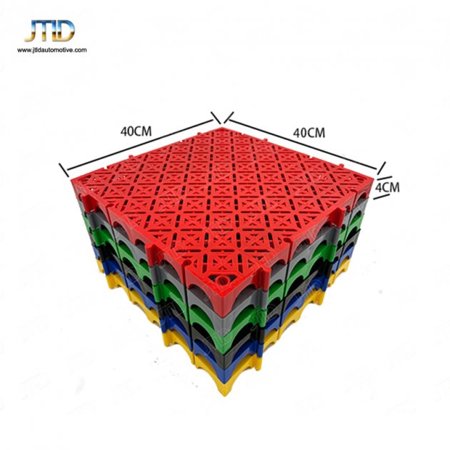 JTPG004 Plastic Splicing Grille Mats Car Wash PP Floor Square Drain Grid Mat 
