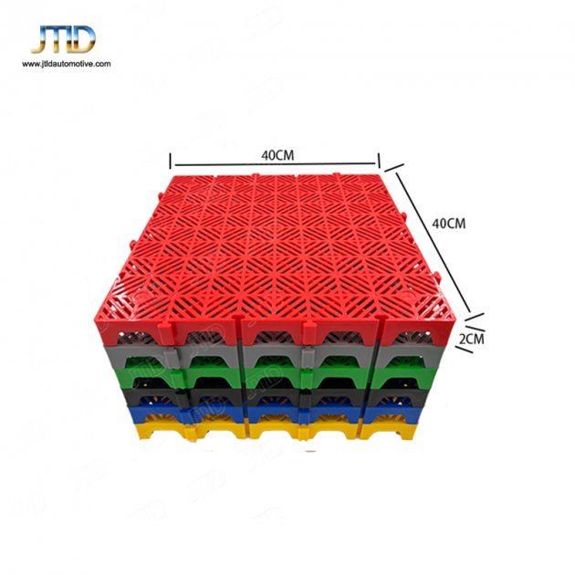 JTPG001 Plastic Splicing Grille Mats Car Wash PP Floor Square Drain Grid Mat