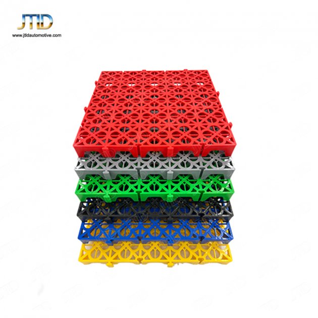 JTPG013  Plastic Splicing Grille Mats Car Wash PP Floor Square Drain Grid Mat