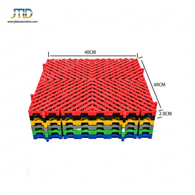JTPG006  Plastic Splicing Grille Mats Car Wash PP Floor Square Drain Grid Mat 