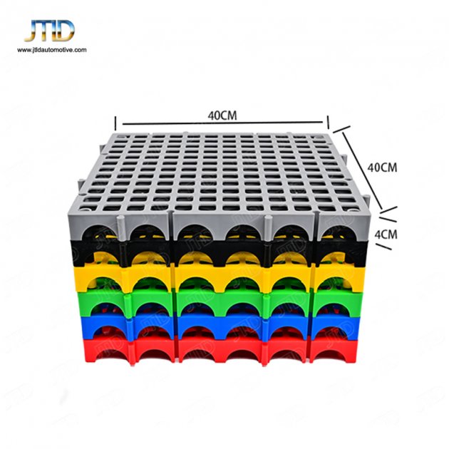 JTPG010 Plastic Splicing Grille Mats Car Wash PP Floor Square Drain Grid Mat