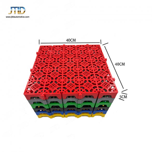JTPG018  Plastic Splicing Grille Mats Car Wash PP Floor Square Drain Grid Mat 